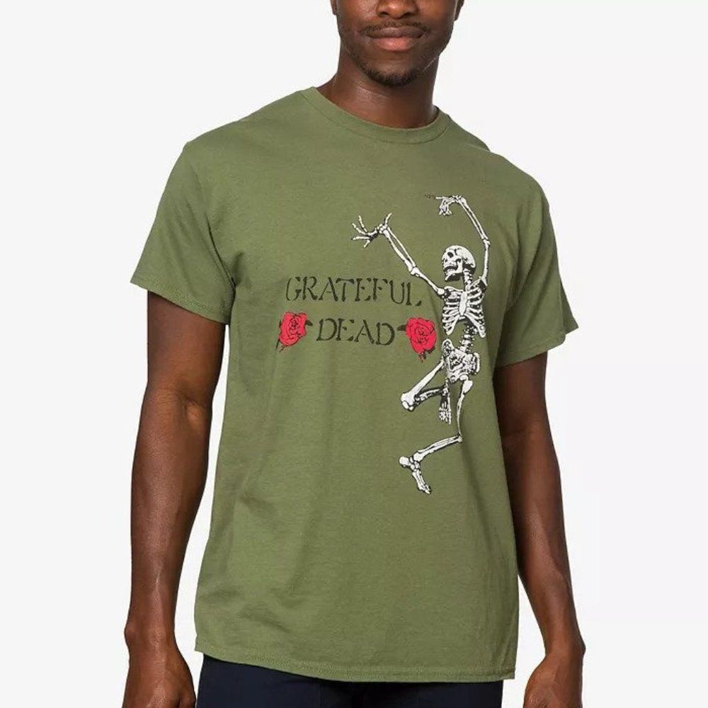 Junk Food Men's Grateful Dead Skeleton Short Sleeve T-Shirt